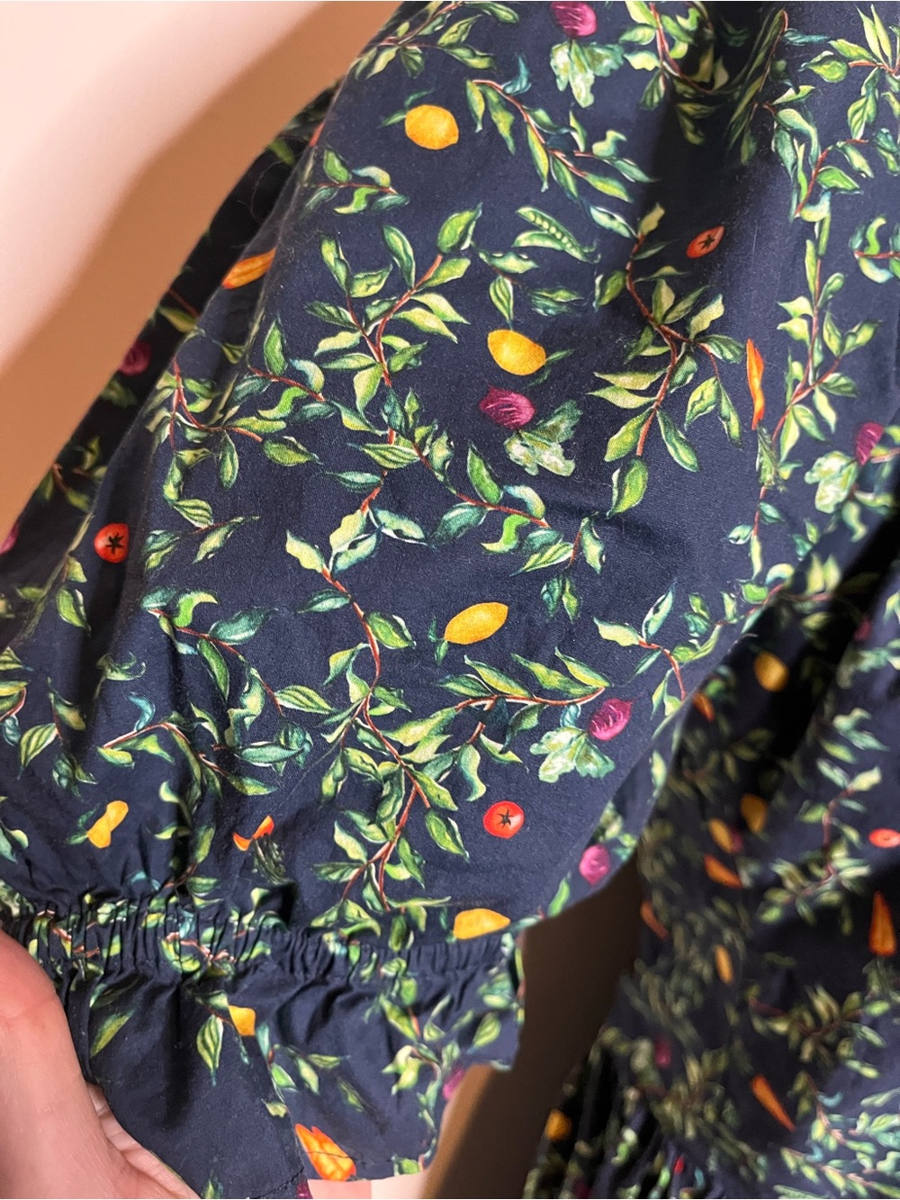 HILL HOUSE HOME Ophelia Midnight Garden Midi Dress XS - Picture 5 of 7
